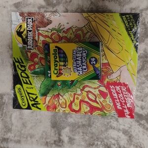 Edge book and crayons